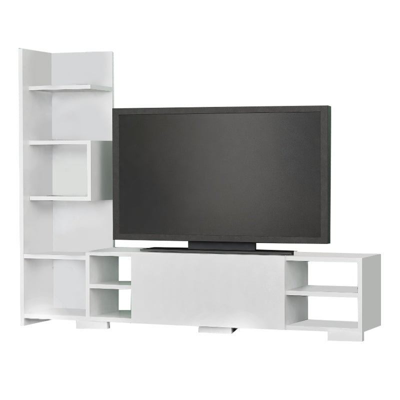 Έπιπλο τηλεόρασης Pera Megapap χρώμα λευκό 160x29,5x120εκ. - Hippiehome.gr