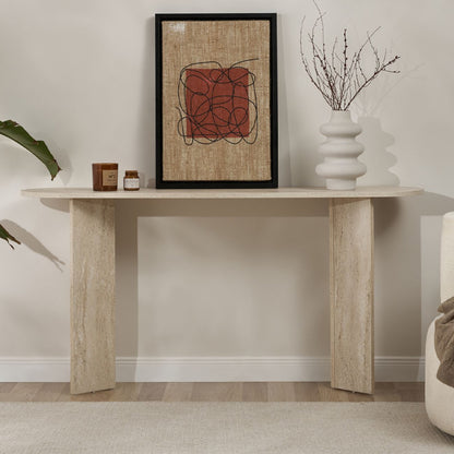 Κονσόλα Sira Megapap χρώμα travertine 150x35x75εκ. - Hippiehome.gr