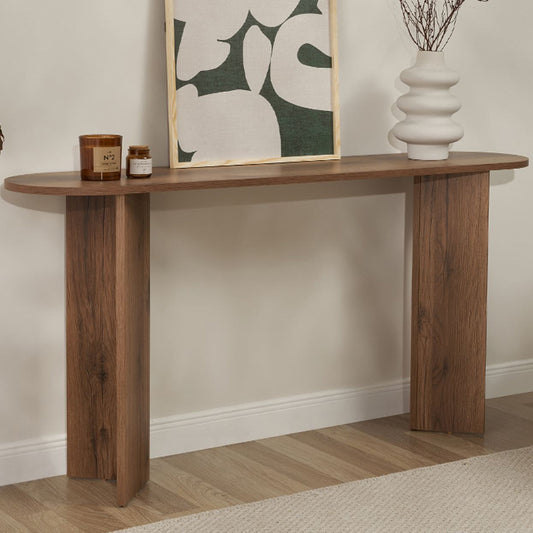 Κονσόλα Sira Megapap χρώμα καρυδί 150x35x75εκ. - Hippiehome.gr