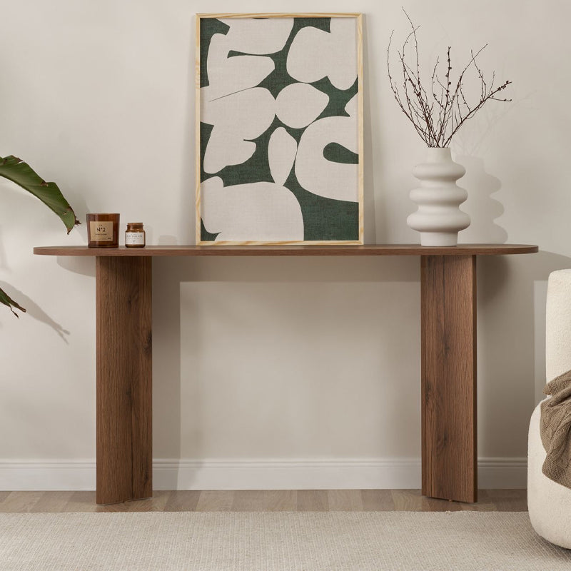 Κονσόλα Sira Megapap χρώμα καρυδί 150x35x75εκ. - Hippiehome.gr