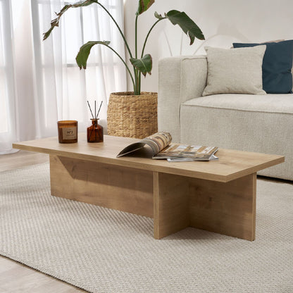 Τραπεζάκι σαλονιού Harbor Megapap χρώμα sapphire oak 120x45x30εκ. - Hippiehome.gr