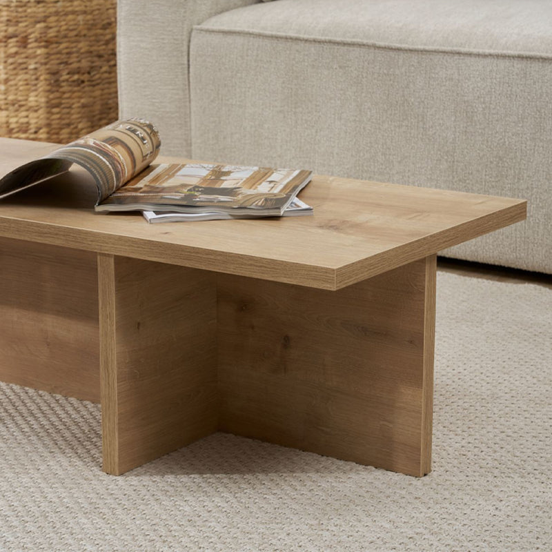 Τραπεζάκι σαλονιού Harbor Megapap χρώμα sapphire oak 120x45x30εκ. - Hippiehome.gr