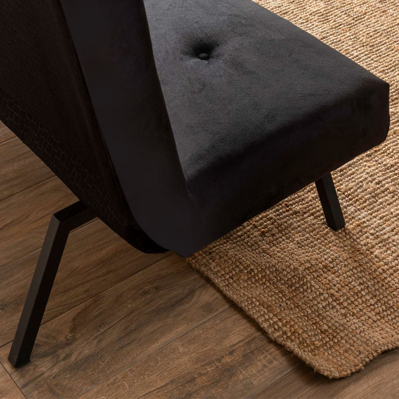 Καναπές - κρεβάτι Zola Megapap τριθέσιος υφασμάτινος χρώμα μαύρο 180x64x78εκ. - Hippiehome.gr