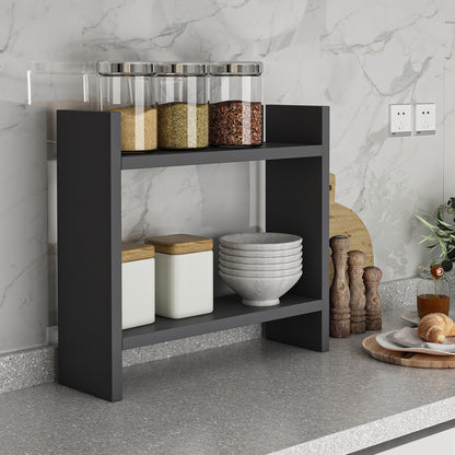 Ραφιέρα κουζίνας Denver Megapap χρώμα ανθρακί 34x10x30εκ. - Hippiehome.gr