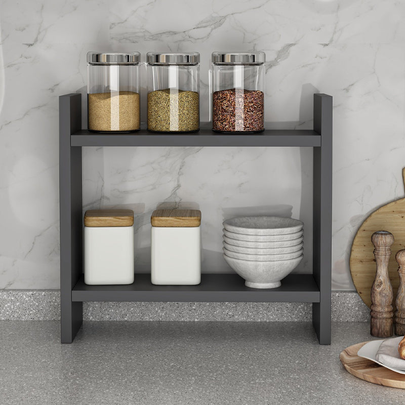 Ραφιέρα κουζίνας Denver Megapap χρώμα ανθρακί 34x10x30εκ. - Hippiehome.gr