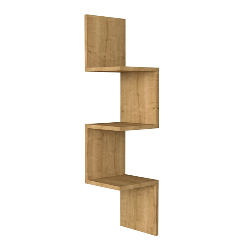 Ραφιέρα τοίχου Zikzak Megapap χρώμα sapphire oak 25x25x105,4εκ. - Hippiehome.gr