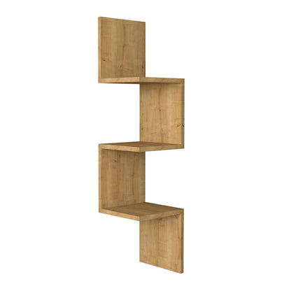 Ραφιέρα τοίχου Zikzak Megapap χρώμα sapphire oak 25x25x105,4εκ. - Hippiehome.gr