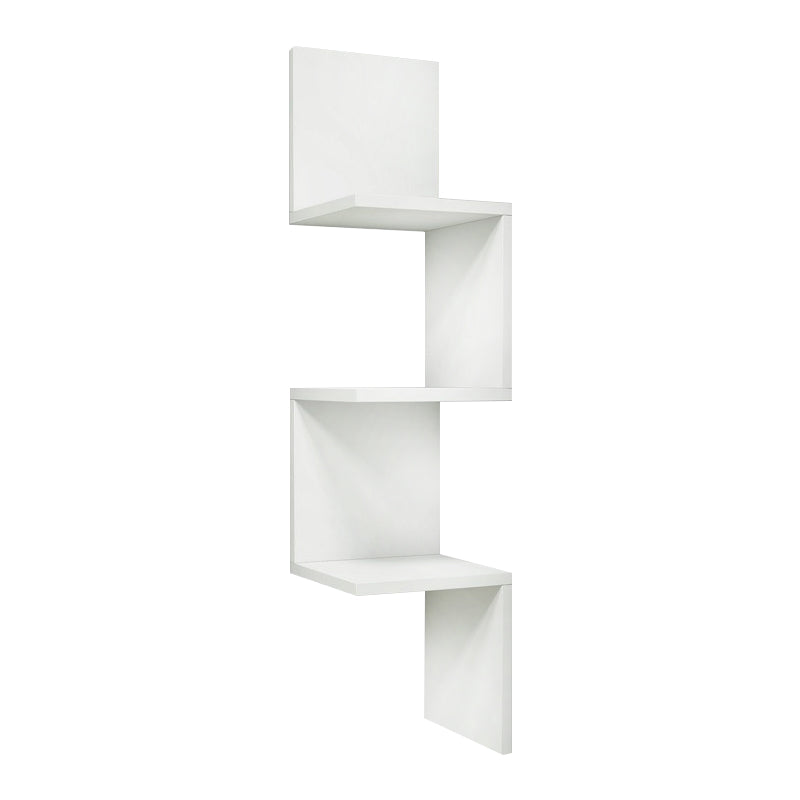 Ραφιέρα τοίχου Zikzak Megapap χρώμα λευκό 25x25x105,4εκ. - Hippiehome.gr