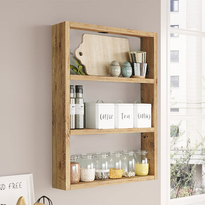 Ραφιέρα τοίχου Prena Megapap χρώμα atlantic pine 43,2x9x60εκ. - Hippiehome.gr