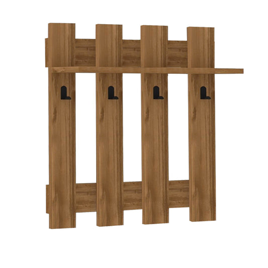 Κρεμάστρα τοίχου Carina Megapap χρώμα καρυδί 70x18x70εκ. - Hippiehome.gr