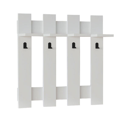 Κρεμάστρα τοίχου Carina Megapap χρώμα λευκό 70x18x70εκ. - Hippiehome.gr