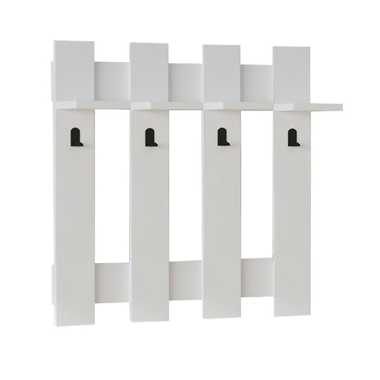 Κρεμάστρα τοίχου Carina Megapap χρώμα λευκό 70x18x70εκ. - Hippiehome.gr