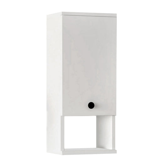Ντουλάπι μπάνιου επιτοίχιο Mis Megapap χρώμα λευκό 30x21,8x71εκ. - Hippiehome.gr