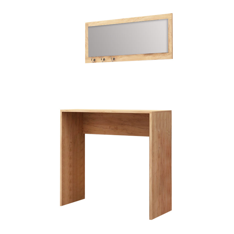 Κονσόλα με καθρέπτη Cosenza Megapap χρώμα oak 80x30x82εκ. - Hippiehome.gr