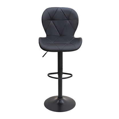 Σκαμπό μπαρ Dolores Megapap με ρυθμιζόμενο ύψος PU μαύρο - βάση μαύρο ματ 45,5x38x89/109εκ. - Hippiehome.gr