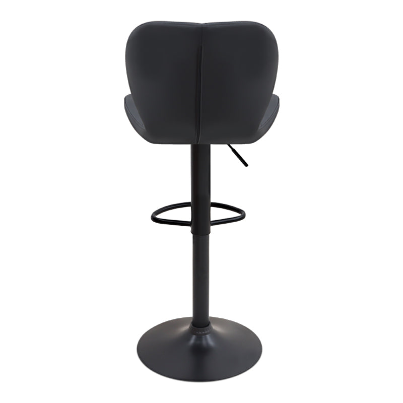 Σκαμπό μπαρ Dolores Megapap με ρυθμιζόμενο ύψος PU μαύρο - βάση μαύρο ματ 45,5x38x89/109εκ. - Hippiehome.gr