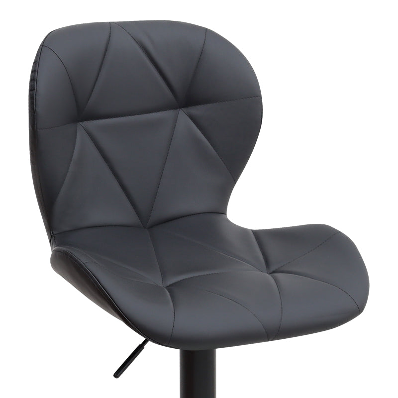 Σκαμπό μπαρ Dolores Megapap με ρυθμιζόμενο ύψος PU μαύρο - βάση μαύρο ματ 45,5x38x89/109εκ. - Hippiehome.gr