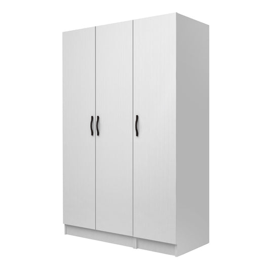 Ντουλάπα ρούχων Vivian Megapap τρίφυλλη χρώμα λευκό 120x51,8x181εκ. - Hippiehome.gr