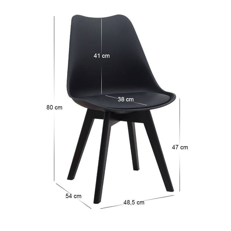Σετ τραπεζαρία 5τμχ Roger - Viva Megapap Mdf - PP χρώμα σκούρο γκρι σκυροδέματος - μαύρο 120x70x75εκ. - Hippiehome.gr