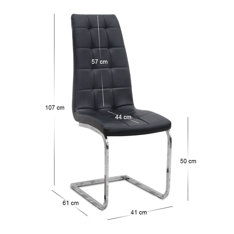 Σετ τραπεζαρία 5τμχ Darlen - Vela Megapap χρώμα λευκό εφέ μαρμάρου - μαύρο 125x72x74εκ. - Hippiehome.gr