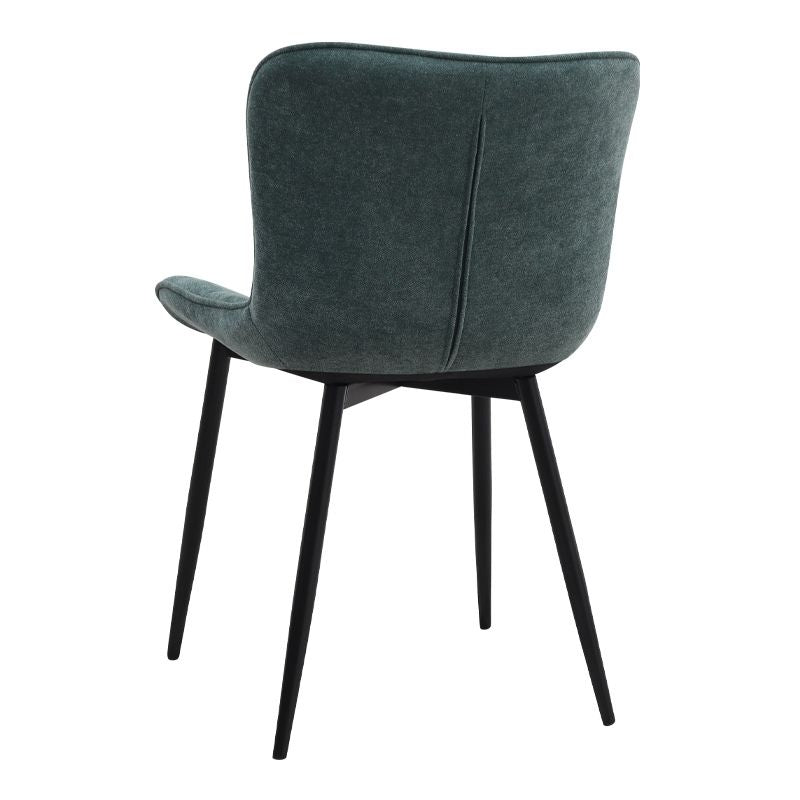 Σετ τραπεζαρία 5τμχ Darlen - Chiara Megapap χρώμα λευκό εφέ μαρμάρου - πράσινο 125x72x74εκ. - Hippiehome.gr