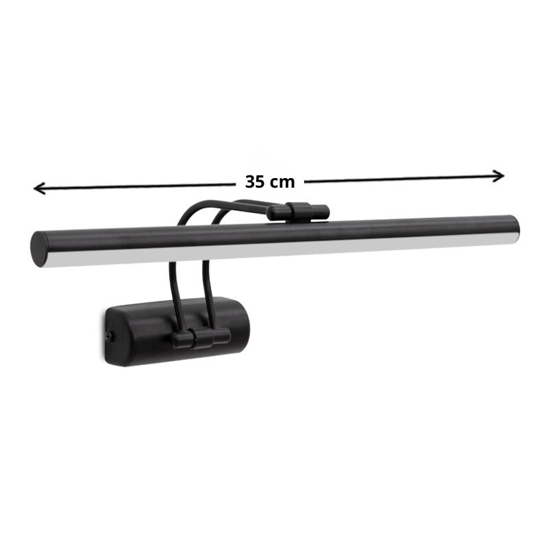 Απλίκα καθρέπτη μπάνιου LED Strop Megapap μεταλλική χρώμα μαύρο 35εκ. - Hippiehome.gr