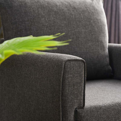 Πολυθρόνα Bella Megapap υφασμάτινη χρώμα ανθρακί 82x81x85εκ. - Hippiehome.gr