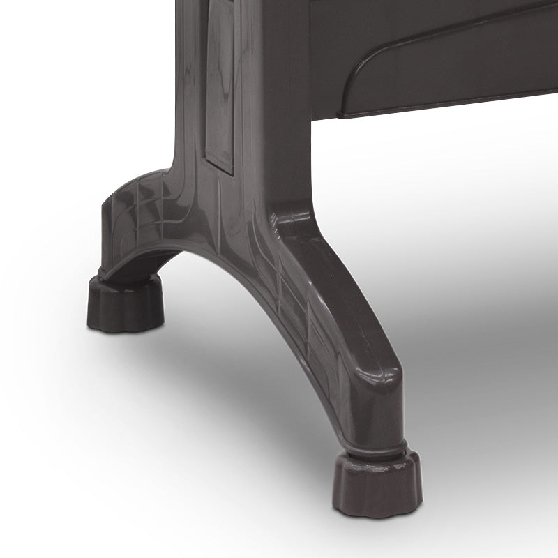 Σετ τραπεζαρία κήπου Callan Megapap 5τμχ πολυπροπυλενίου τραπέζι 120x70 - πολυθρόνα χρώμα καφέ S_GP046-0002,1+GP046-0004,3x4 - Hippiehome.gr