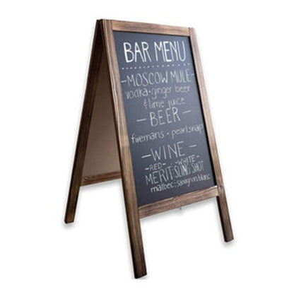 Stand μενού Felex pakoworld καρυδί-μαύρο 50x25x100εκ - Hippiehome.gr