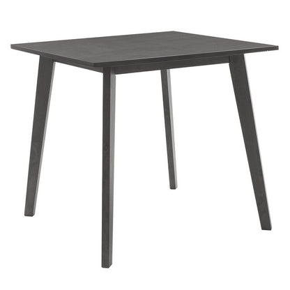 Tραπεζαρία Benson - Orlean pakoworld σετ 5τμχ rustic grey - ύφασμα γκρι 80x80x75εκ - Hippiehome.gr