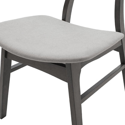 Tραπεζαρία Benson - Orlean pakoworld σετ 5τμχ rustic grey - ύφασμα γκρι 80x80x75εκ - Hippiehome.gr