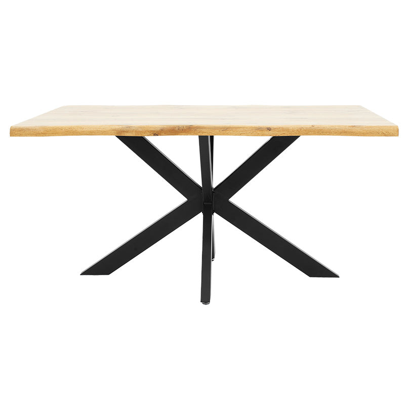 Tραπέζι Gilman pakoworld MDF sonoma-μαύρο 150x90x75εκ - Hippiehome.gr