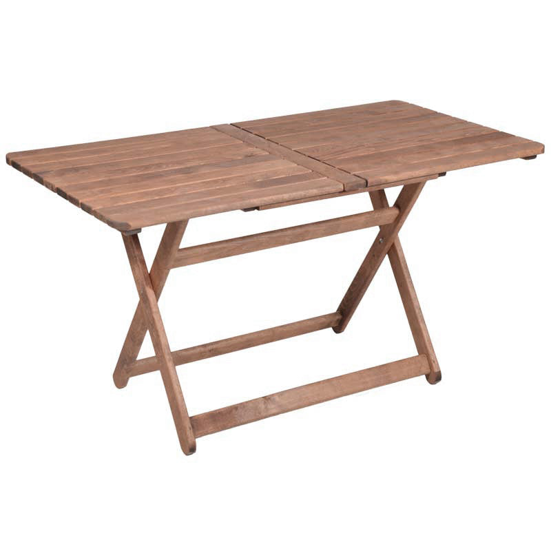 Tραπεζαρία Retto σετ 5τμχ μασίφ ξύλο οξιάς καρυδί-γκρι 120x75x71εκ - Hippiehome.gr