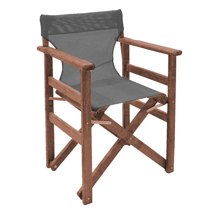 Tραπεζαρία Retto σετ 5τμχ μασίφ ξύλο οξιάς καρυδί-γκρι 120x75x71εκ - Hippiehome.gr