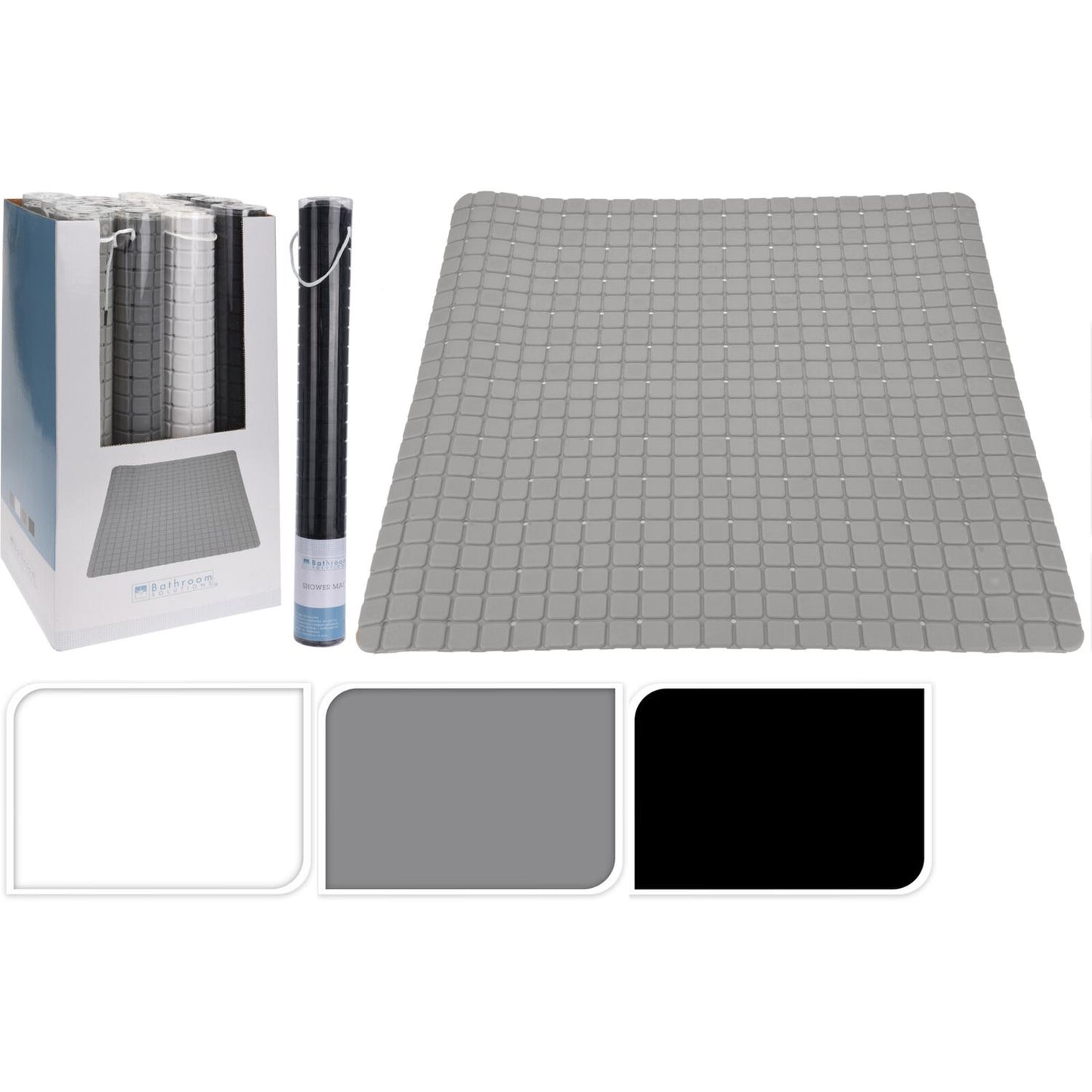 Πατάκι Μπάνιου Πλαστικό 55x55cm Σε 3 Χρώματα - Hippiehome.gr