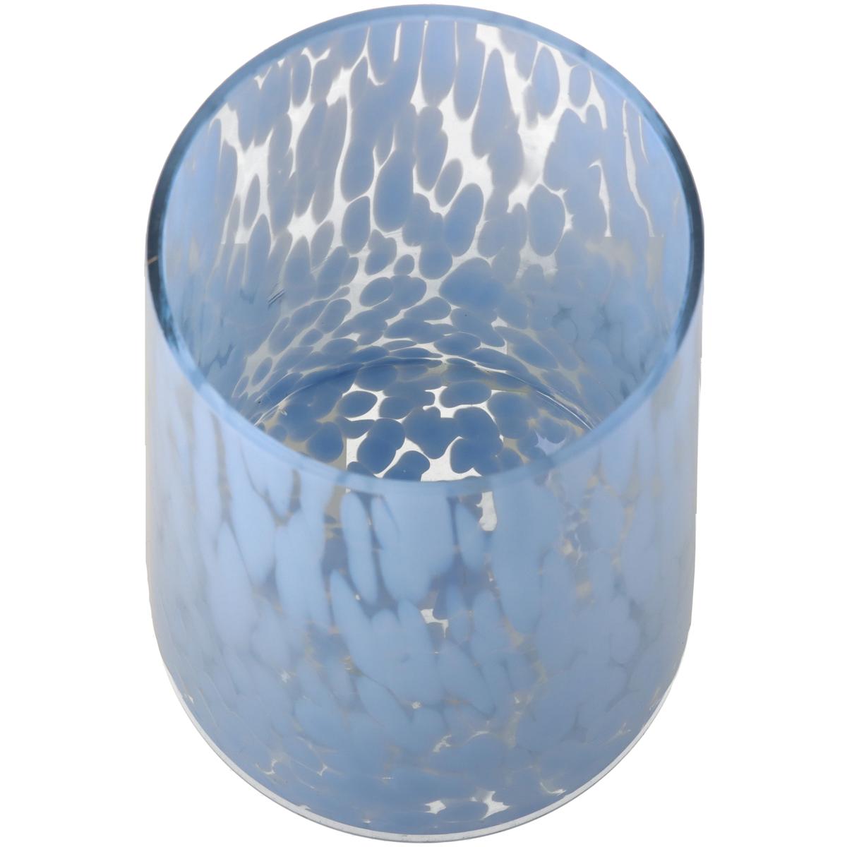Βάζο ArteLibre Μπλε Γυαλί 14.5x14.5x19cm - Hippiehome.gr