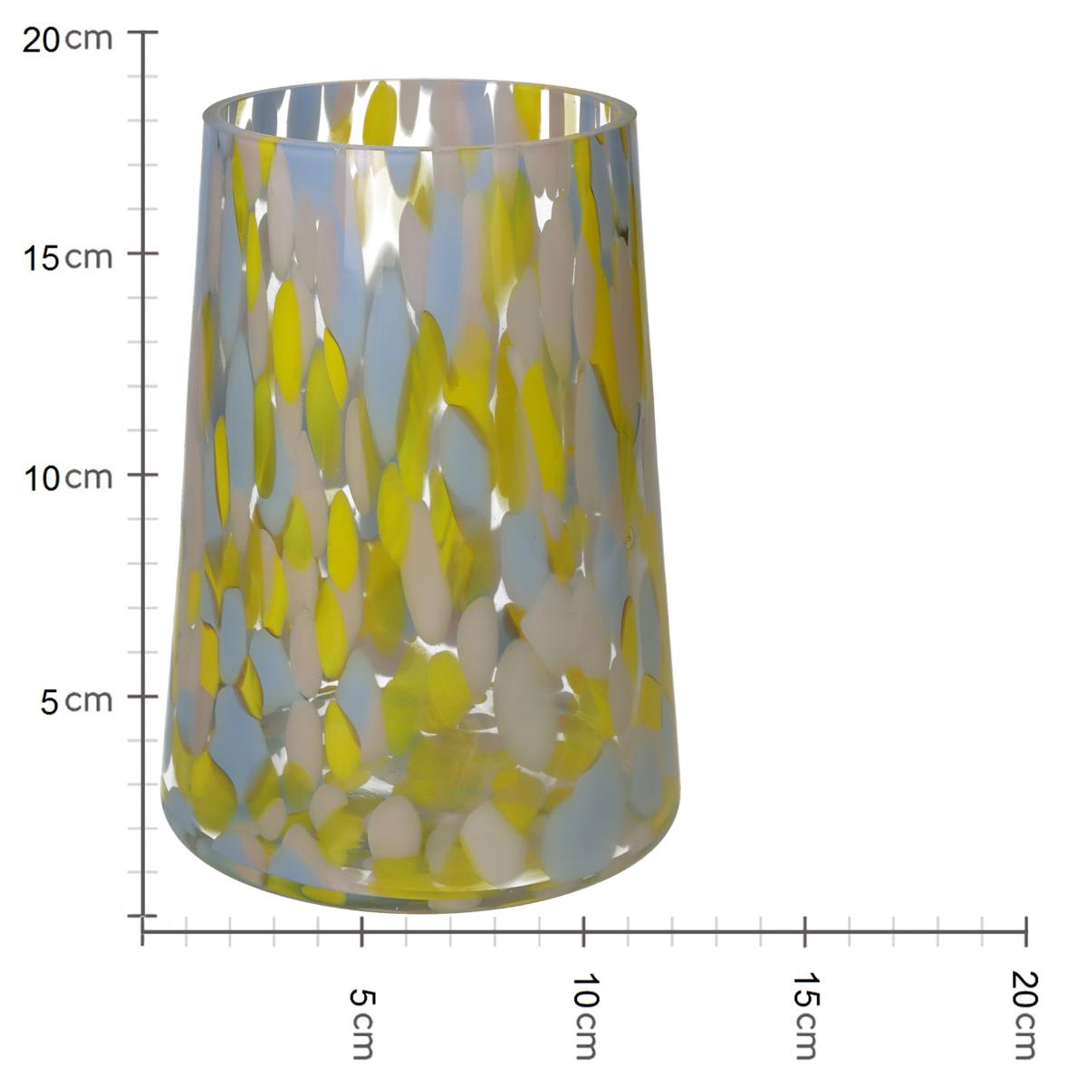 Βάζο ArteLibre Πολύχρωμο Γυαλί 14.5x14.5x19cm - Hippiehome.gr