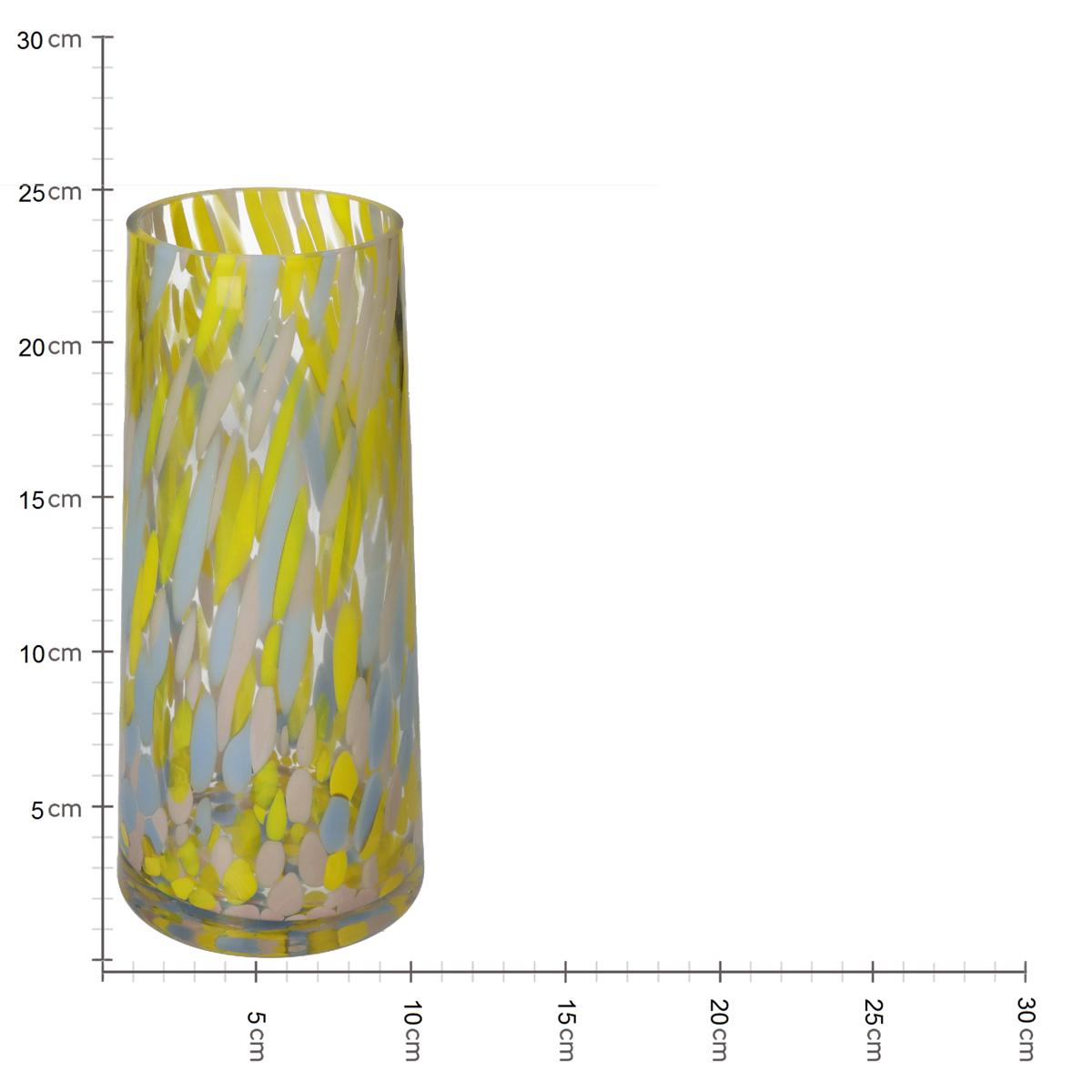 Βάζο ArteLibre Πολύχρωμο Γυαλί 12x12x25cm - Hippiehome.gr