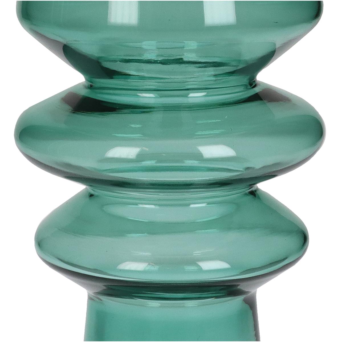 Βάζο ArteLibre Πράσινο Γυαλί 7x7x25cm - Hippiehome.gr