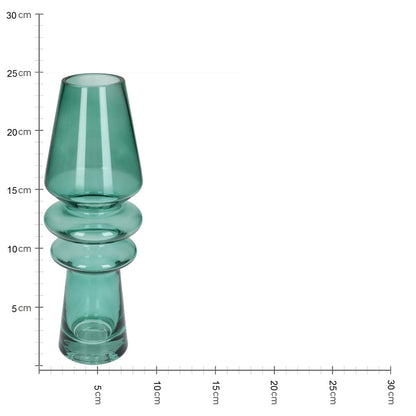 Βάζο ArteLibre Πράσινο Γυαλί 7x7x25cm - Hippiehome.gr
