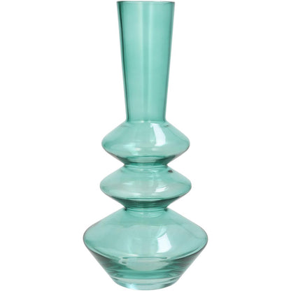 Βάζο ArteLibre Πράσινο Γυαλί 14x14x30.5cm - Hippiehome.gr