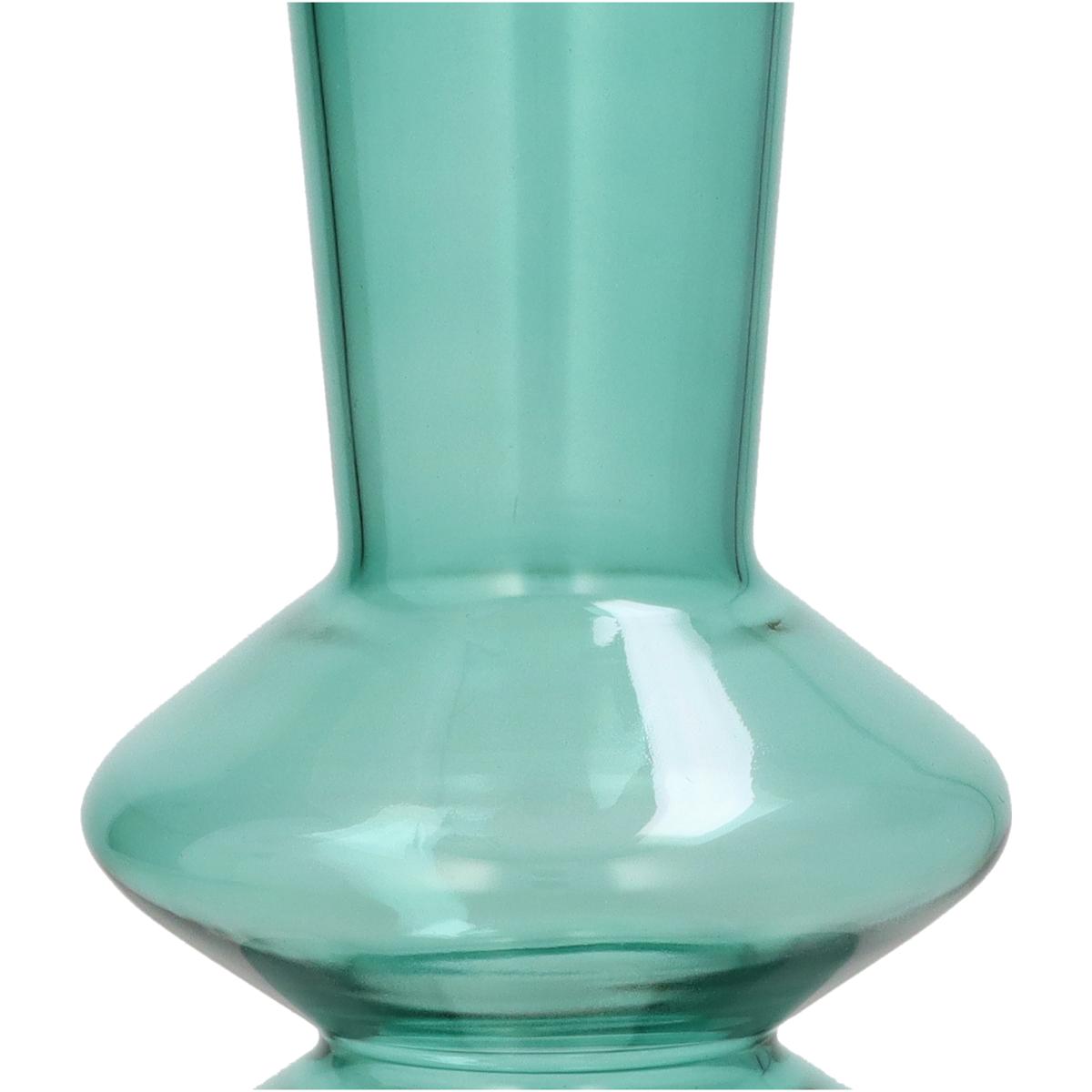 Βάζο ArteLibre Πράσινο Γυαλί 14x14x30.5cm - Hippiehome.gr