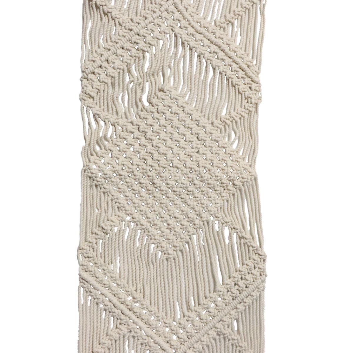 Ράνερ Τραπεζιού ArteLibre Μακραμέ Φυσικό Βαμβακερό 33x190cm - Hippiehome.gr