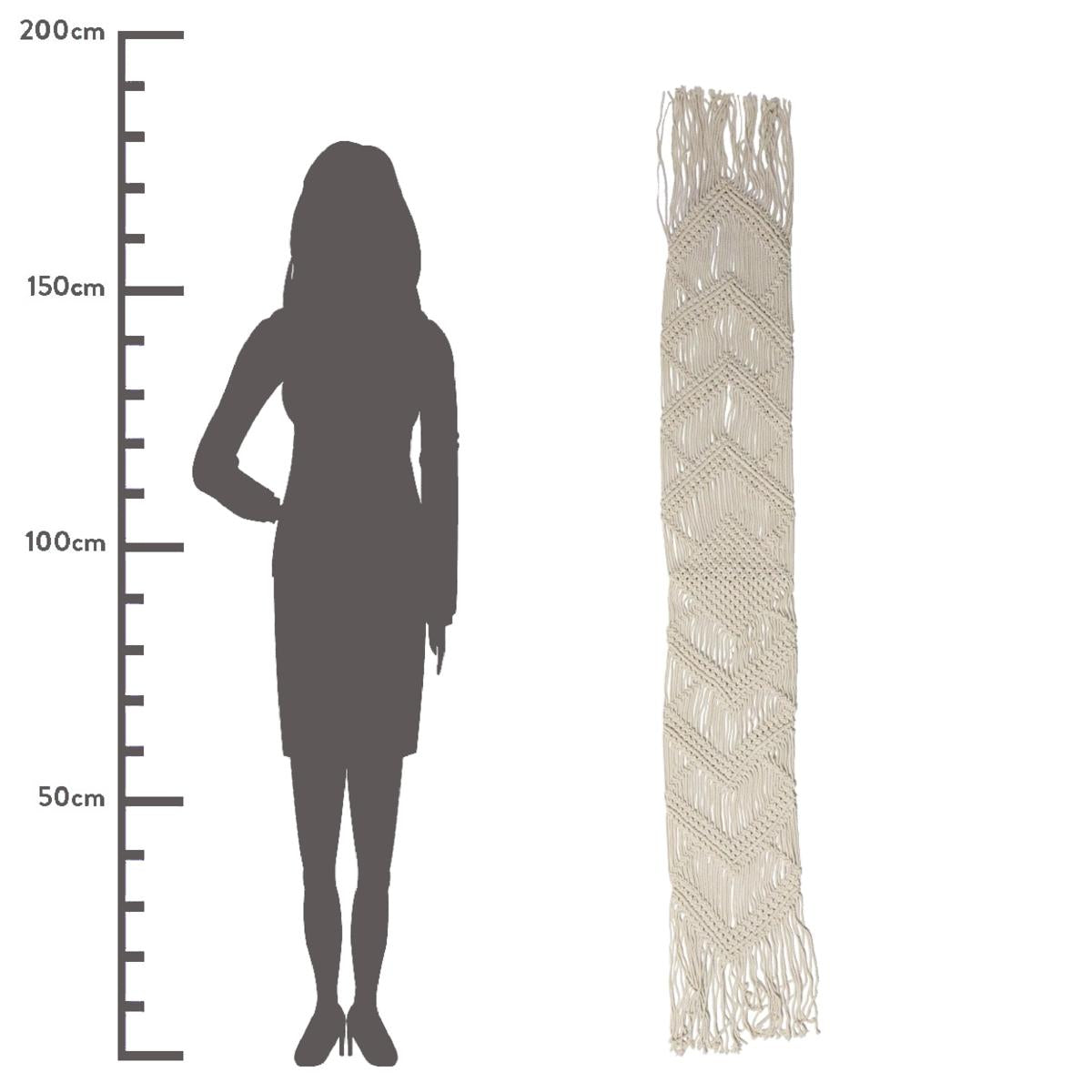 Ράνερ Τραπεζιού ArteLibre Μακραμέ Φυσικό Βαμβακερό 33x190cm - Hippiehome.gr