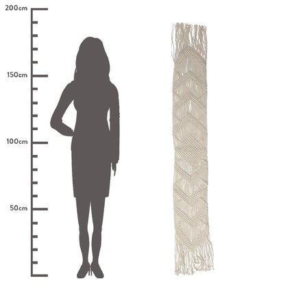 Ράνερ Τραπεζιού ArteLibre Μακραμέ Φυσικό Βαμβακερό 33x190cm - Hippiehome.gr