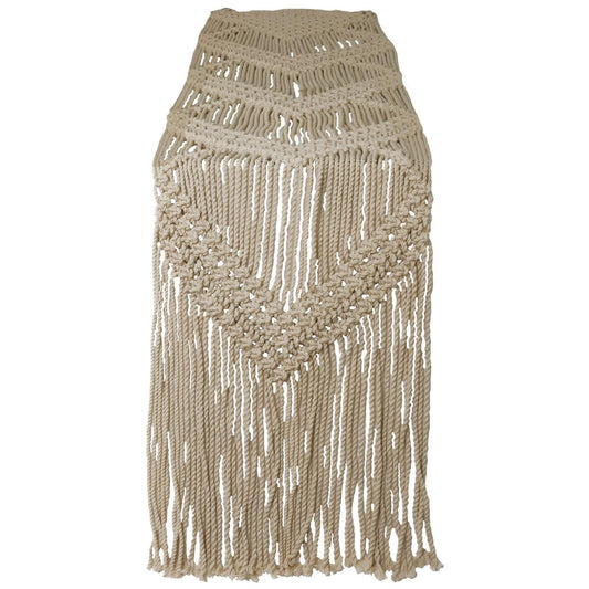 Ράνερ Τραπεζιού ArteLibre Μακραμέ Φυσικό Βαμβακερό 33x190cm - Hippiehome.gr