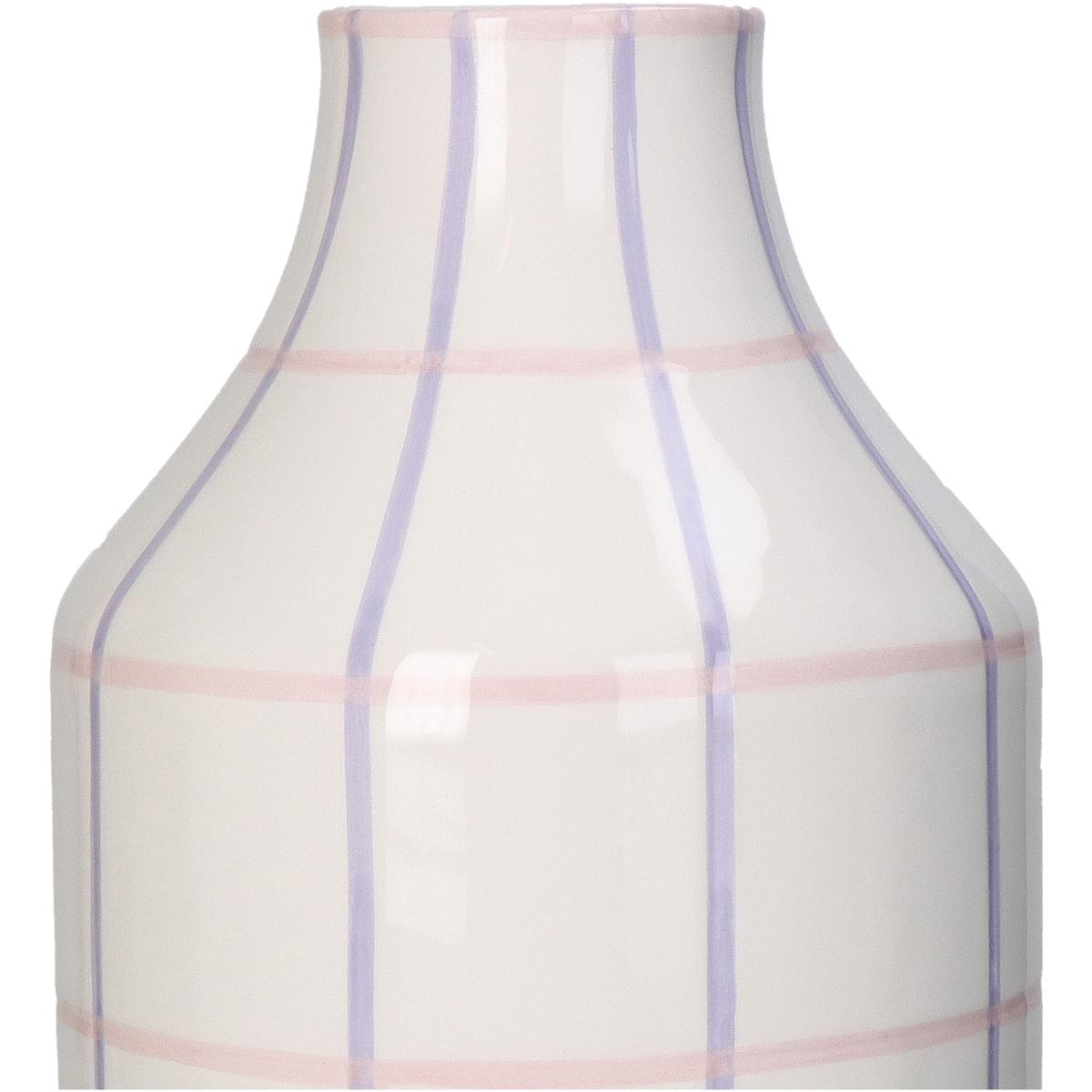 Βάζο ArteLibre Με Ρίγες Πολύχρωμο Δολομίτης 14x14x33cm - Hippiehome.gr