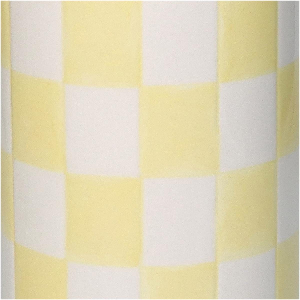 Βάζο ArteLibre Σκακιέρα Κίτρινο Δολομίτης 10.7x10.7x30.7cm - Hippiehome.gr