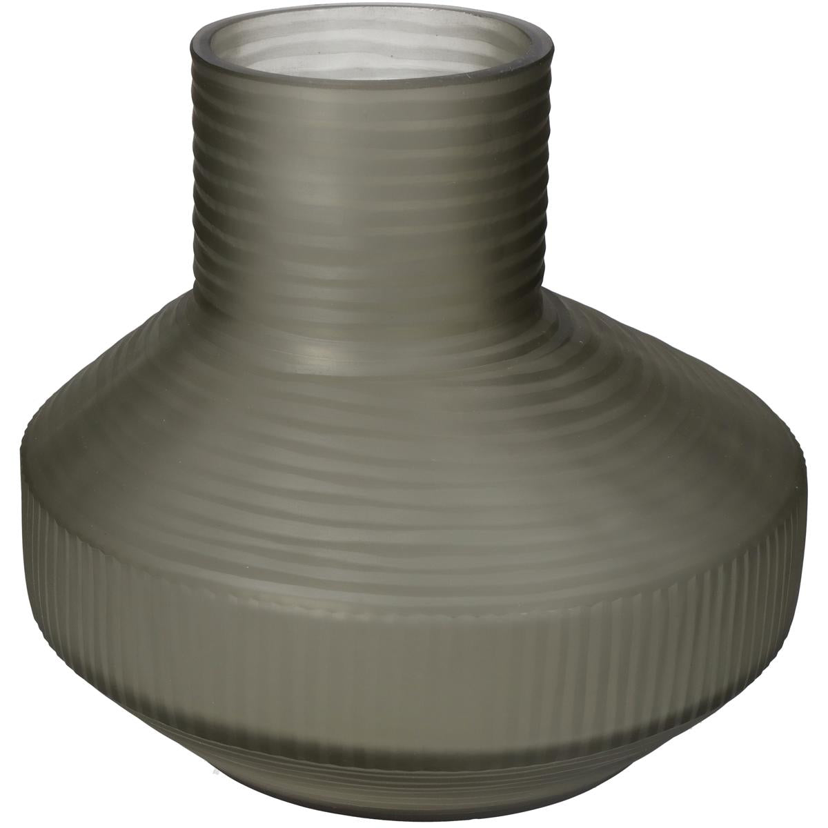 Βάζο ArteLibre Καφέ Γυαλί 23.5x23.5x20.5cm - Hippiehome.gr