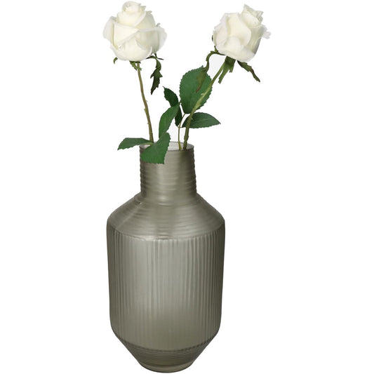 Βάζο ArteLibre Καφέ Γυαλί 17.5x17.5x35cm - Hippiehome.gr